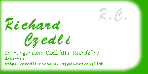 richard czedli business card